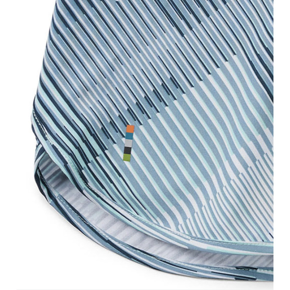 Smartwool Women's XL Merino Sport Lined Running Shorts | Aqua Blue Plaid NWT - Picture 2 of 2